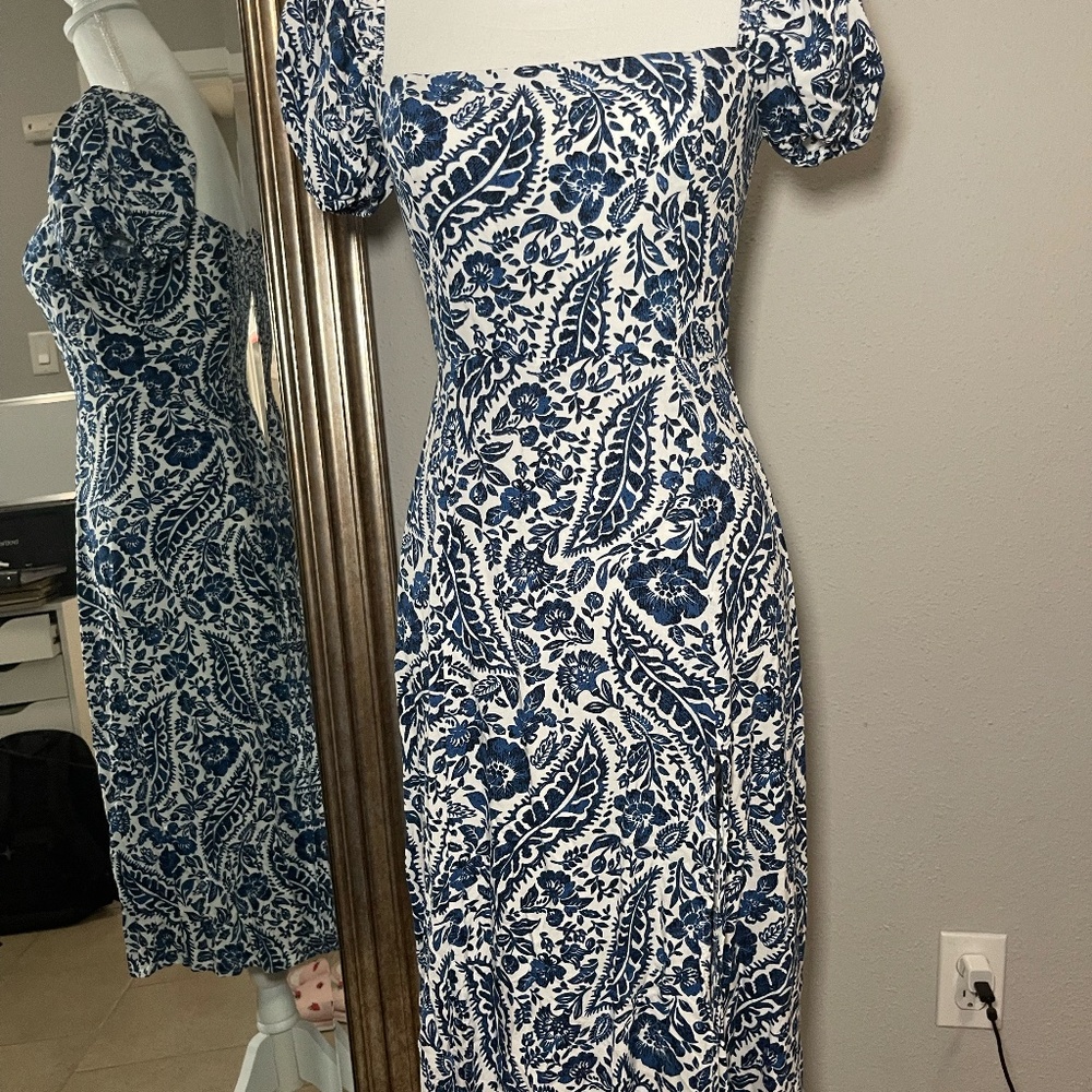 Blue Summer Midi Dress